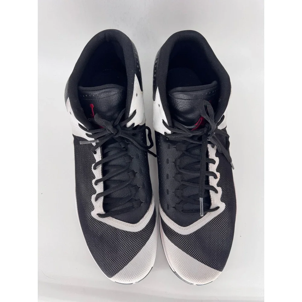Jordan Rising High Basketball Shoes Mens 17 Black White 819163-002